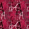 Sykel Enterprises-University of Alabama Cotton Quilting Fabric-Alabama Crimson Tide Letters Cotton Fabric Sold by the Yard